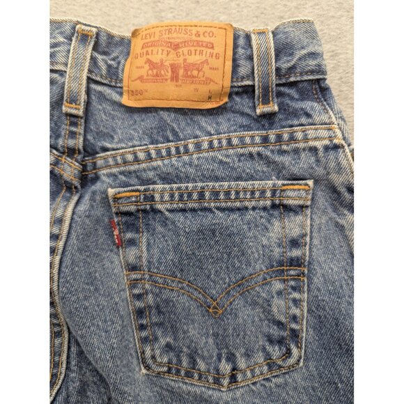 Vintage Levis 550 Jeans Womens 2 Medium Petite Blue Relaxed Fit Tapered USA 90s - Picture 10 of 15